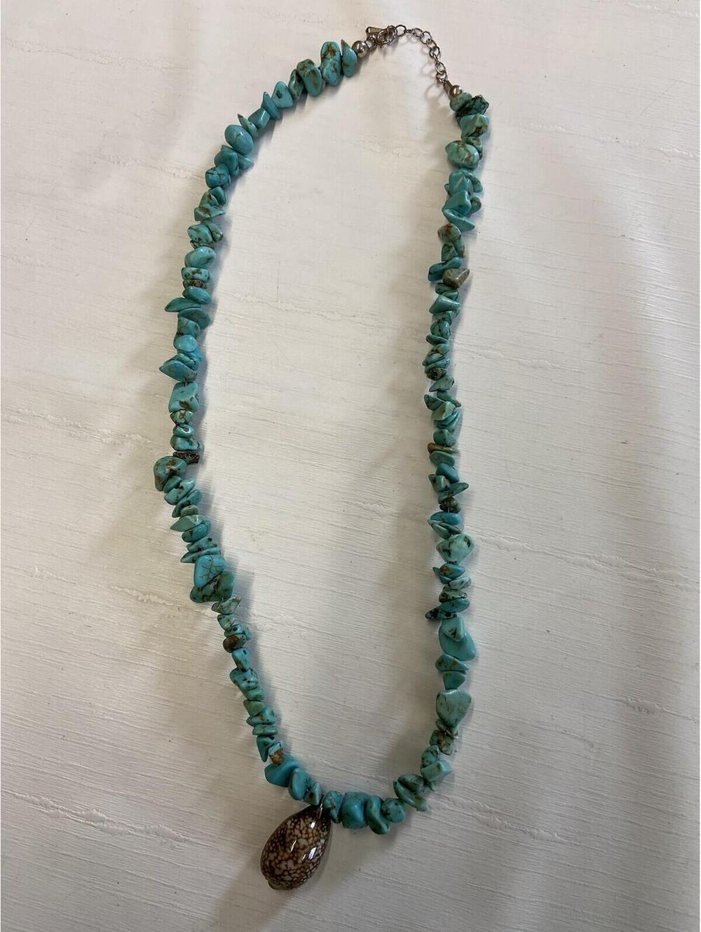 Sterling 925 Turquoise Stone Necklace